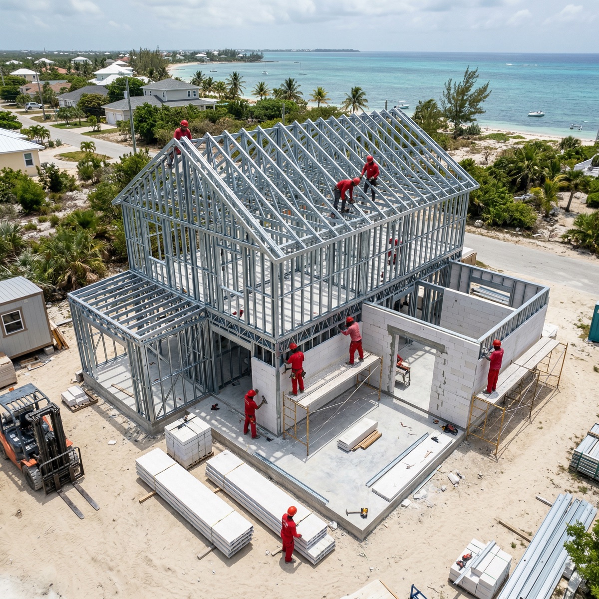 Framecrete construction in Cayman Islands